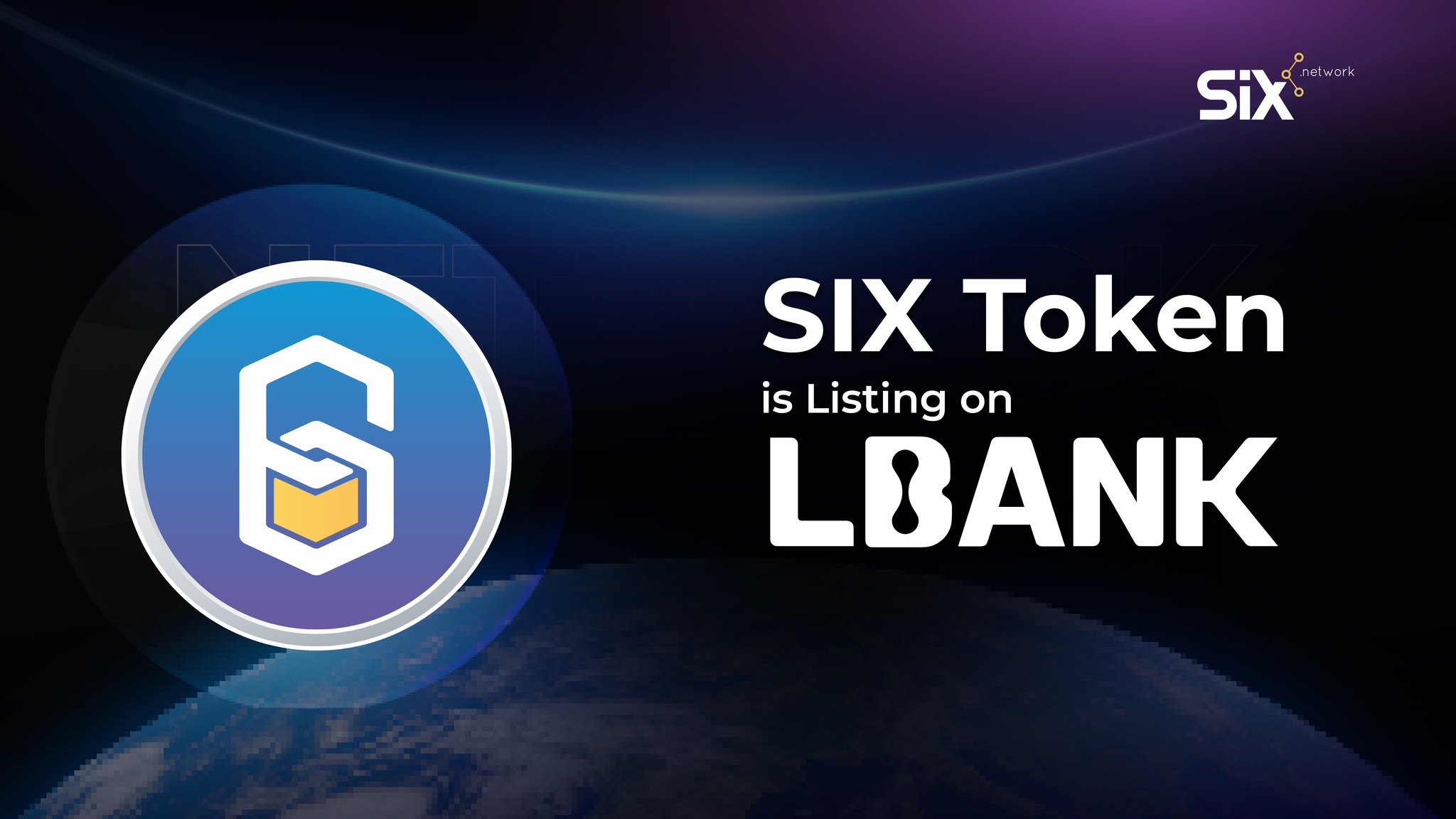 SIX Token (by SIX Network) is Listing on LBank Exchange on August 17, 2023