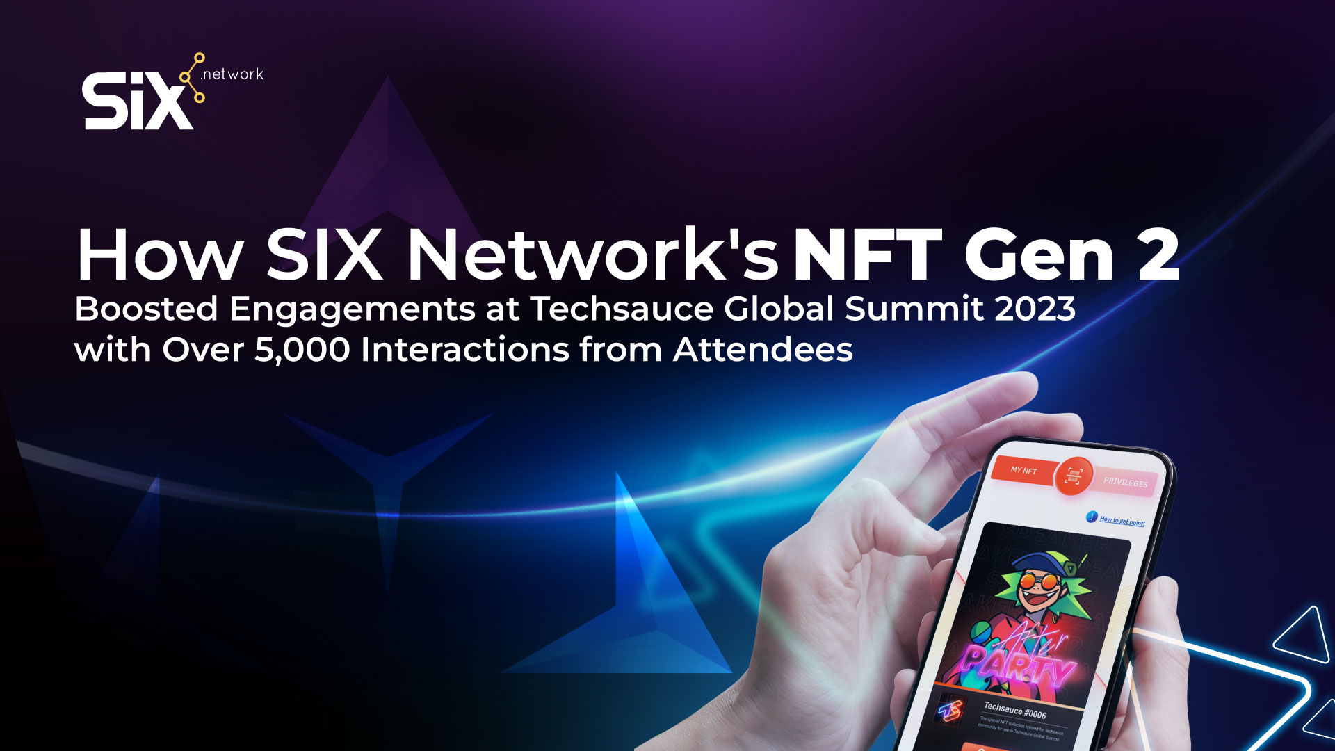 NFT Gen2 ในงาน Techsauce Global Summit 2023 มีการใช้งานที่ทำให้เกิด engagement มากกว่า 5000 ครั้ง