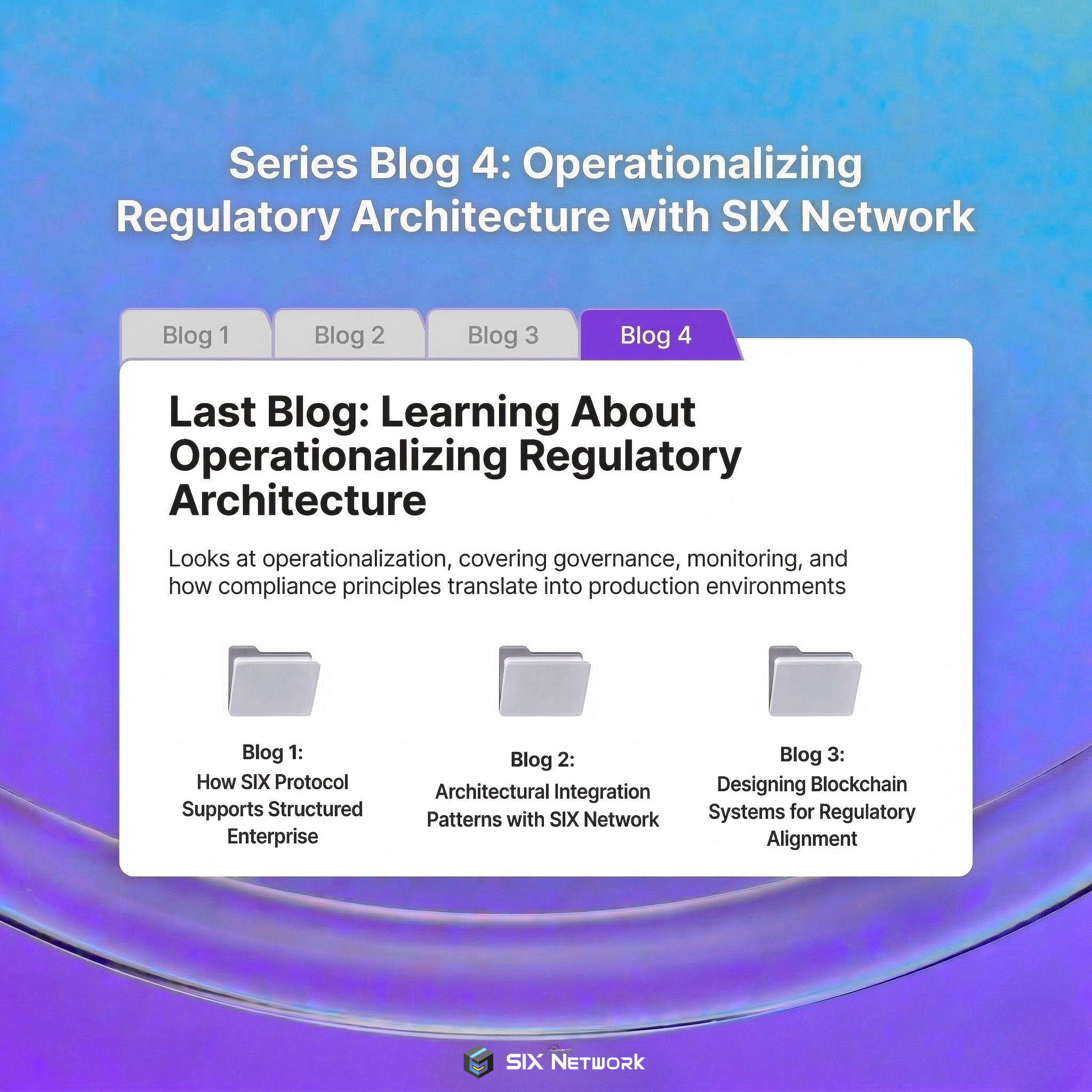 Series Blog 4: Operationalizing Regulatory Architecture